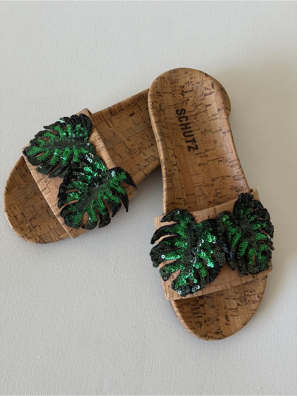 Schutz slide sandals size 7B